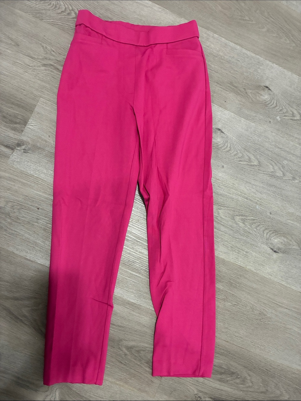 Susan Graver Vibrant Fuchsia Straight Leg Pants